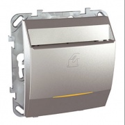 Карточный выключатель  с выдержкой времени  SE Unica Top, алюминий