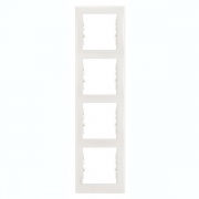 Рамка Sedna 4 поста вертикальная, бежевый