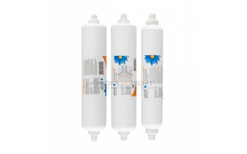 Комплект сменных картриджей Atoll №206 STD (для системы обратного осмоса A-450 STD Compact)