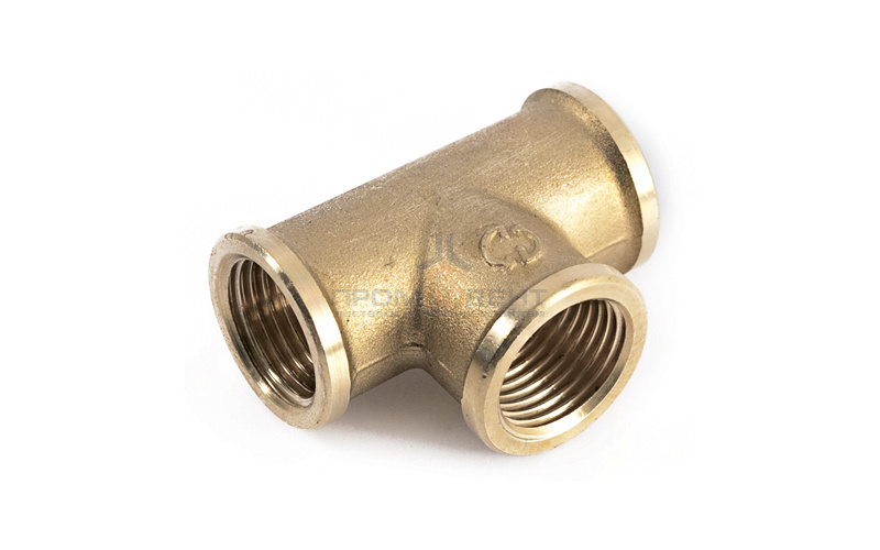 Тройник латунный резьбовой равнопроходный STOUT (ВР) - 3/8