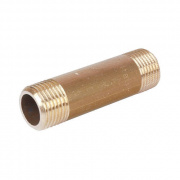 Удлинитель резьбовой STOUT - 1" длина 75 мм (НР/НР, латунь без покрытия)