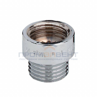 Удлинитель резьбовой Viega 3526 - 1/2" длина 50 мм (ВР/НР, бронза хромированная)