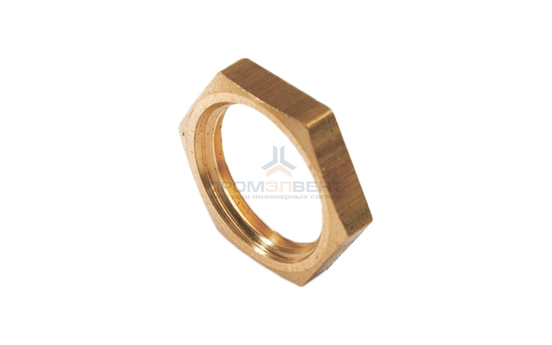 Контргайка латунная резьбовая STOUT - 1/2