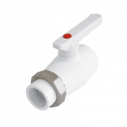 Кран шаровой разъемный односторонний KALDE - 32 (Пайка/Пайка, ручка-рычаг)