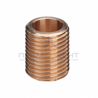 Ниппель сплошной Viega 3531 - 1"1/2 (резьбовой, бронза без покрытия)