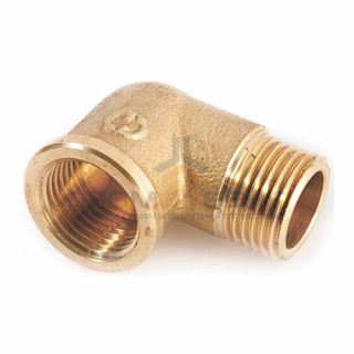 Отвод 90° латунный резьбовой равнопроходный STOUT (НР/ВР) - 1"1/2