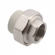 Переход на внутреннюю резьбу разъемный FV-Plast - 63 x 2" (для полипропиленовых труб, цвет серый)