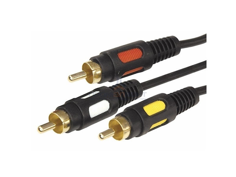 Шнур 3RCA Plug-3RCA Plug 3М GOLD