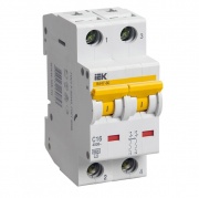 Автоматический выключатель ВА 47-60 2Р 16А 6 кА характеристика С ИЭК (автомат)
